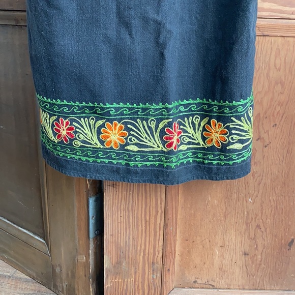 Vintage 70’s Rare Maxi Dress with Embroidery. Sz S - Picture 7 of 12